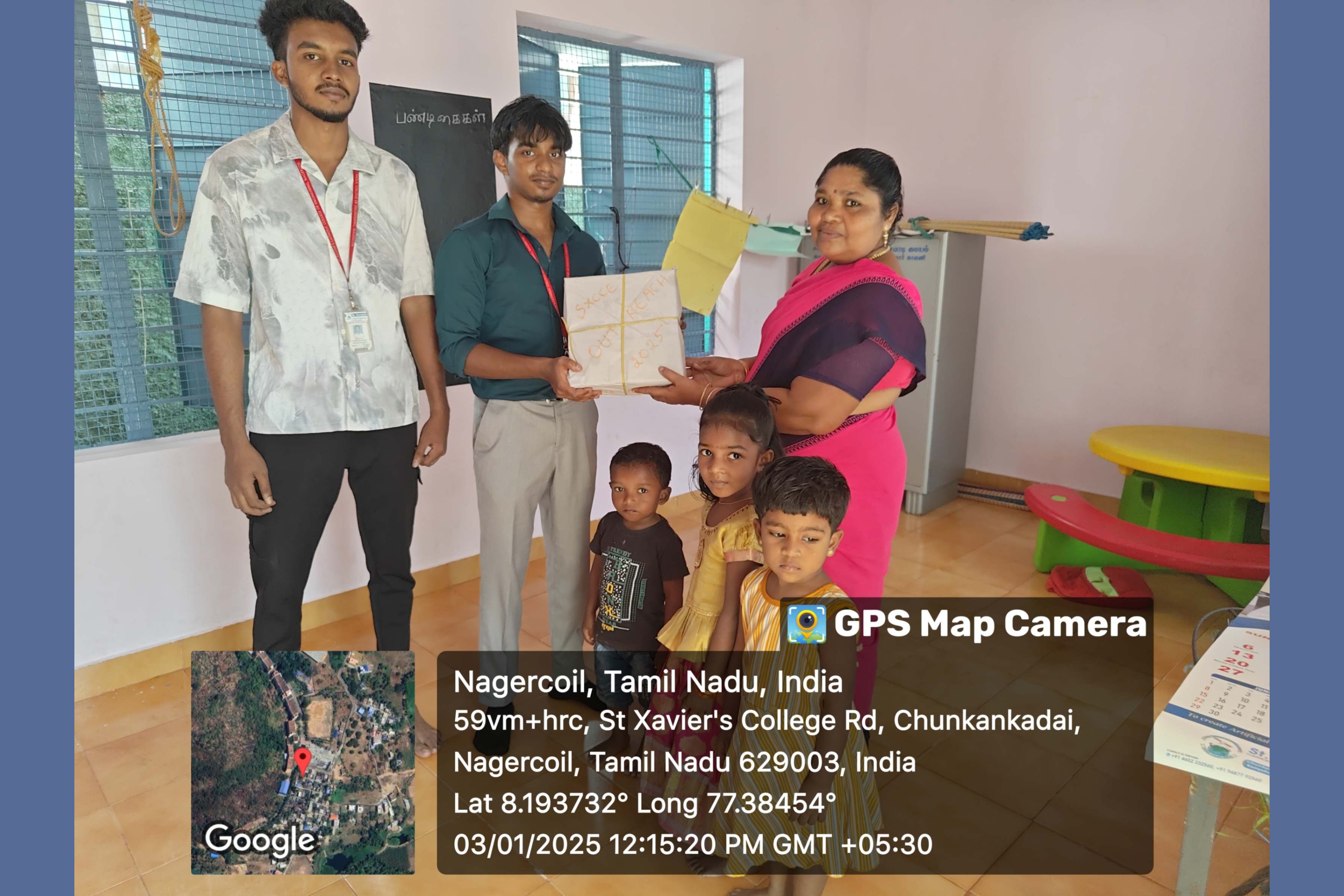 Charity in school ambedhkarnagar