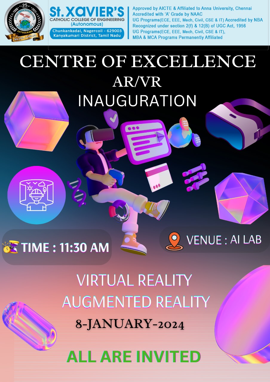 Centre of Excellence Inauguration on 08-01-2024
